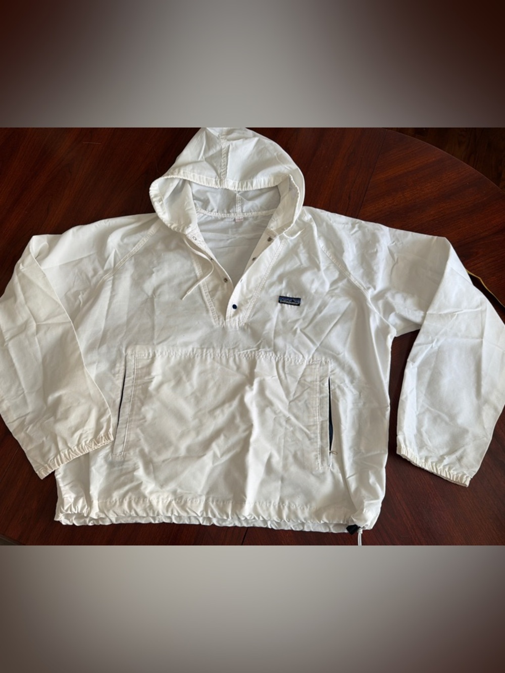 Super Rare 80’s Patagonia White Hooded Pullover Anorak